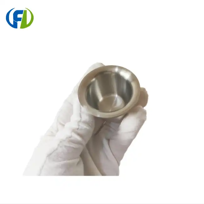 zirconium crucible with flange
