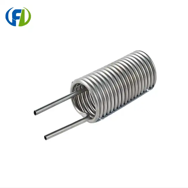 Pure Titanium Coil For Swimming Pool Heat Pump Heat Exchanger suppliers