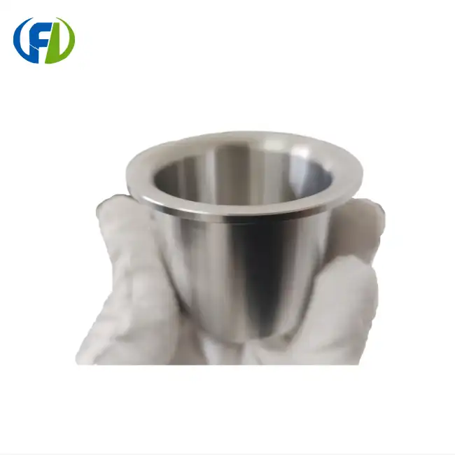 Height 49mm Rimmed Zirconium Crucible supplier Height 49mm Rimmed Zirconium Crucible supplier