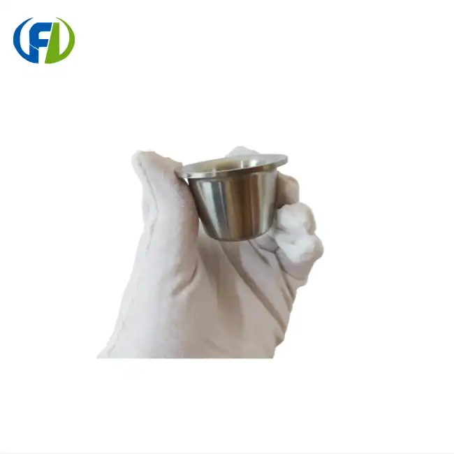 Height 43mm Rimmed Zirconium Crucible suppliers
