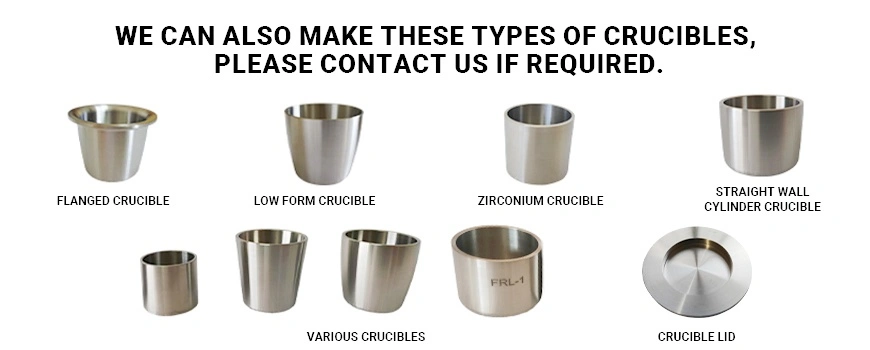 Customized Height 32mm Nickel Crucible Customized Height 32mm Nickel Crucible
