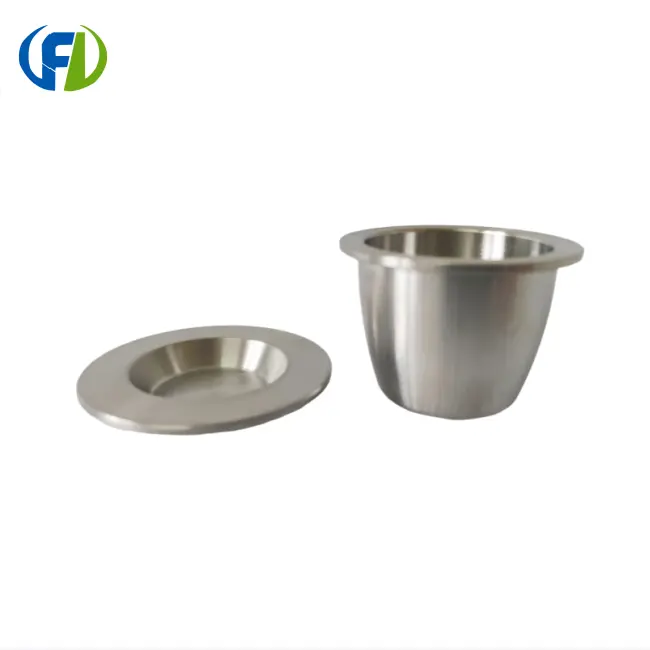 50ml Zirconium Crucible With Flange suppliers 50ml Zirconium Crucible With Flange suppliers